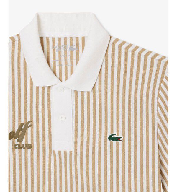 LACOSTE「ヒートコントロールストライプポロシャツ」|ポロシャツ|