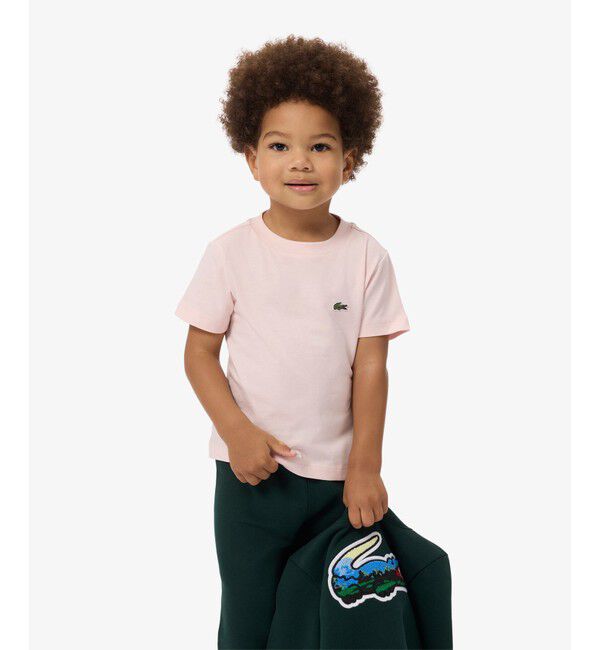 LACOSTE「【EC only】JUNIORベーシックワニロゴパッチ 半袖Tシャツ」|Tシャツ・カットソー|