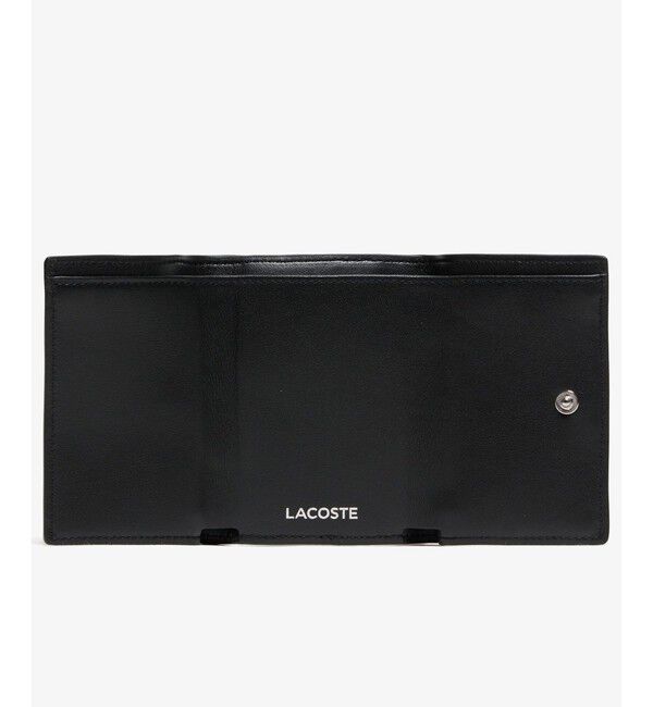 LACOSTE「トリコロールプリントレザー3つ折りウォレット」|財布|