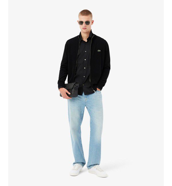 LACOSTE「モノグラム エンボスレザーミニショルダーバッグ」|ショルダー・メッセンジャー|