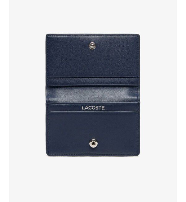 LACOSTE「トリコロールプリントレザーカードケース」|名刺入れ・カードケース|
