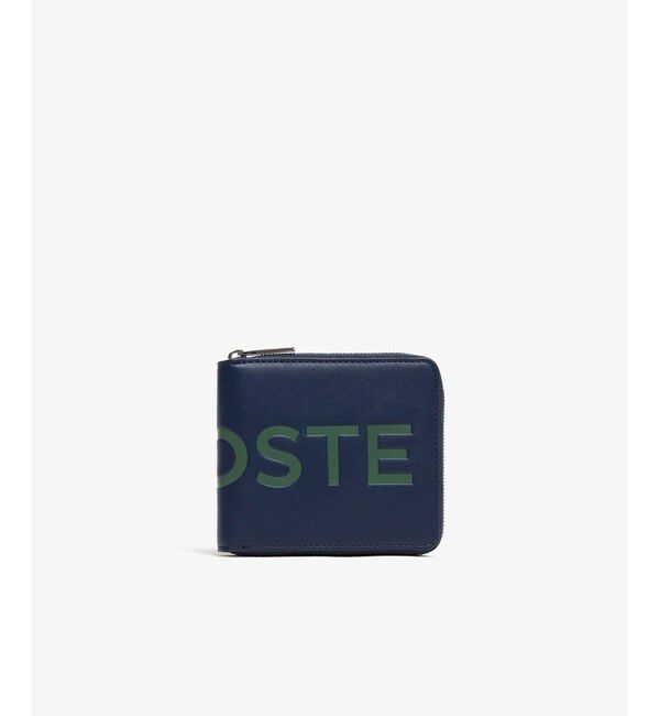 LACOSTE「ラウンドジップミニウォレット」|財布|ネイビー