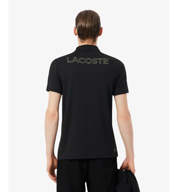 LACOSTE「バックヨークプリント ウルトラドライ鹿の子地ポロシャツ」|ポロシャツ|