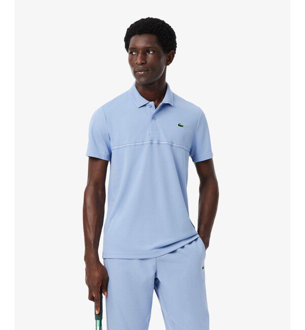 LACOSTE「バックヨークプリント ウルトラドライ鹿の子地ポロシャツ」|ポロシャツ|
