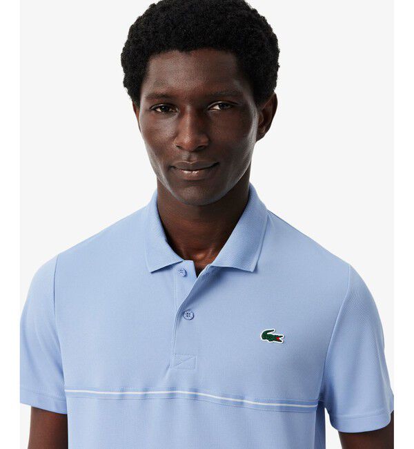 LACOSTE「バックヨークプリント ウルトラドライ鹿の子地ポロシャツ」|ポロシャツ|