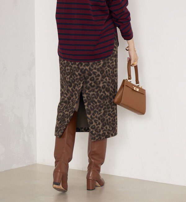 Rie Miller「ひょう柄タイトスカート」|タイト|