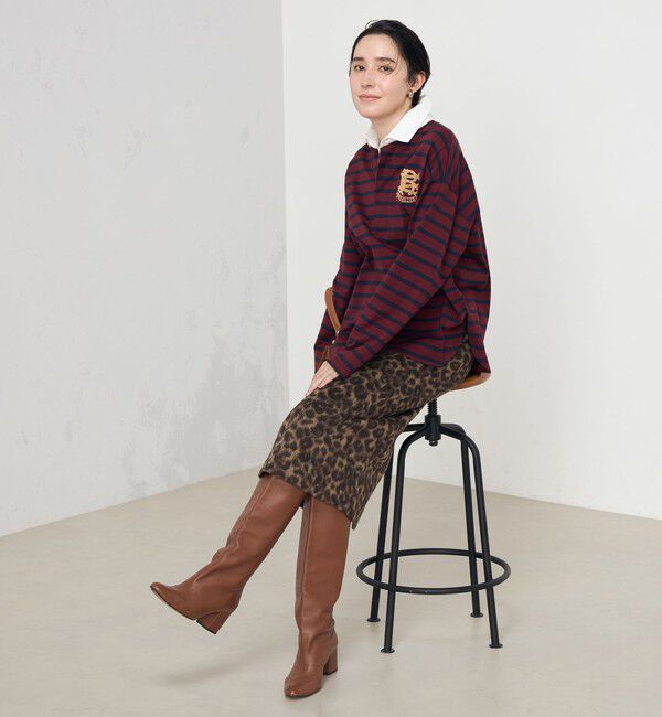 Rie Miller「ひょう柄タイトスカート」|タイト|