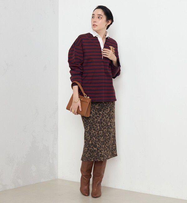 Rie Miller「ひょう柄タイトスカート」|タイト|