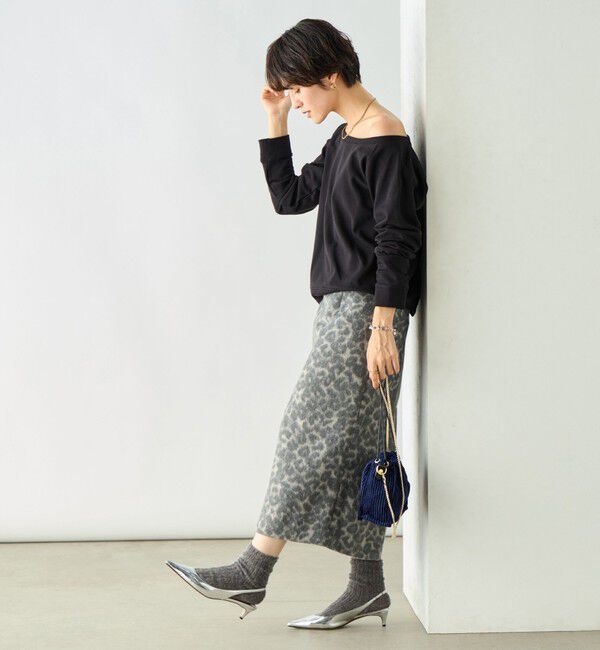 Rie Miller「ひょう柄タイトスカート」|タイト|