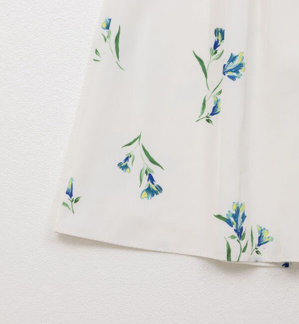 NOLLEY'S「ウォッシャブルフラワープリントスカート」|フレア|