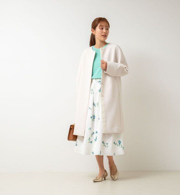 NOLLEY'S「ウォッシャブルフラワープリントスカート」|フレア|