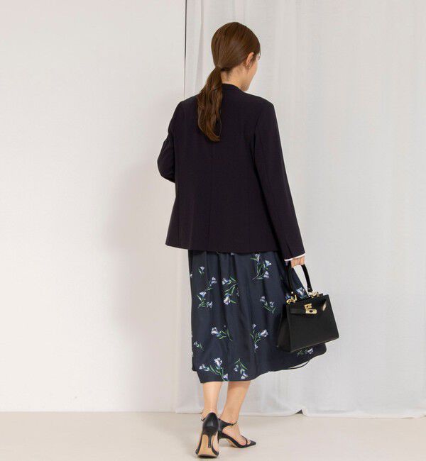 NOLLEY'S「ウォッシャブルフラワープリントスカート」|フレア|