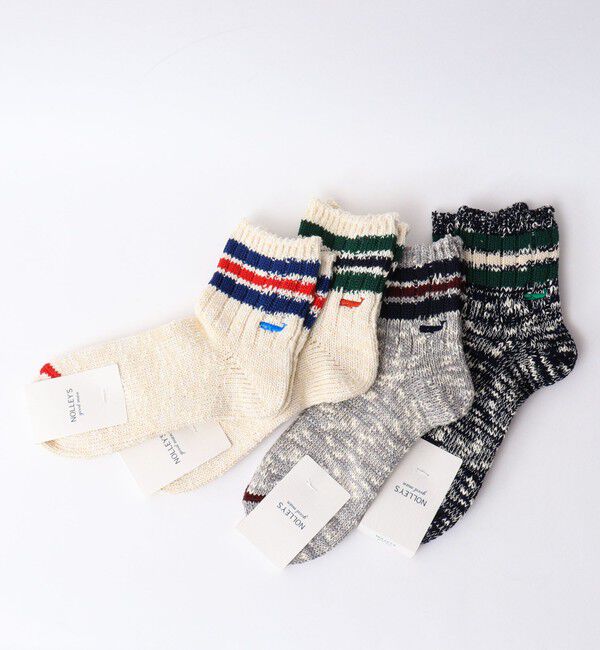 NOLLEY'S goodman「【ANONYMOUSISM/ アノニマスイズム】別注クジラクォーターラインソックス」|ソックス|