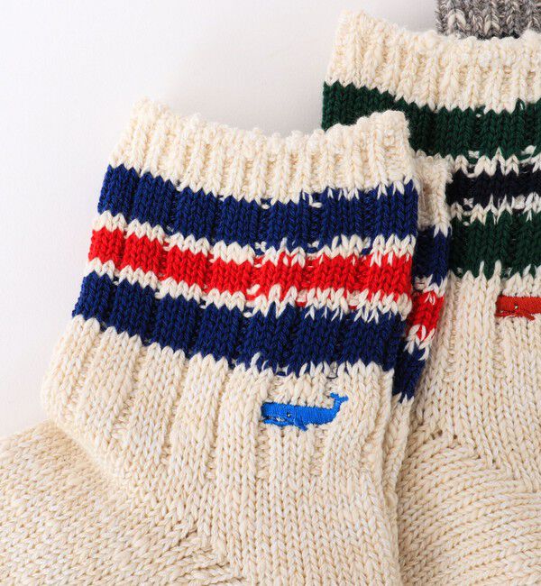 NOLLEY'S goodman「【ANONYMOUSISM/ アノニマスイズム】別注クジラクォーターラインソックス」|ソックス|