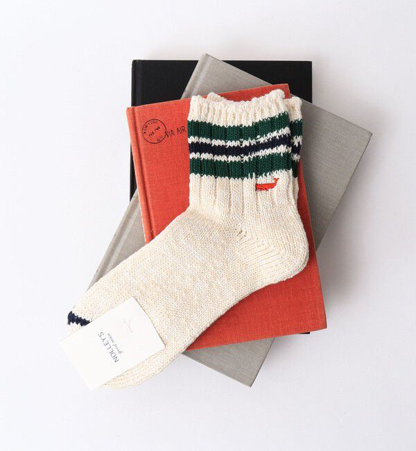 NOLLEY'S goodman「【ANONYMOUSISM/ アノニマスイズム】別注クジラクォーターラインソックス」|ソックス|