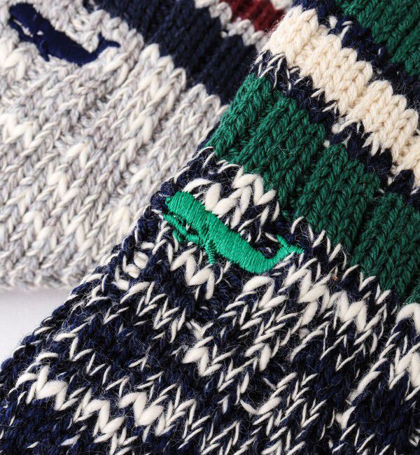 NOLLEY'S goodman「【ANONYMOUSISM/ アノニマスイズム】別注クジラクォーターラインソックス」|ソックス|