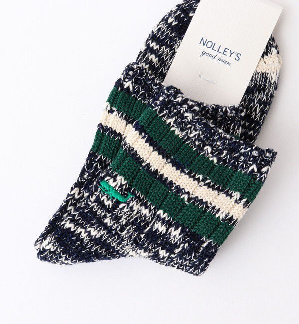 NOLLEY'S goodman「【ANONYMOUSISM/ アノニマスイズム】別注クジラクォーターラインソックス」|ソックス|