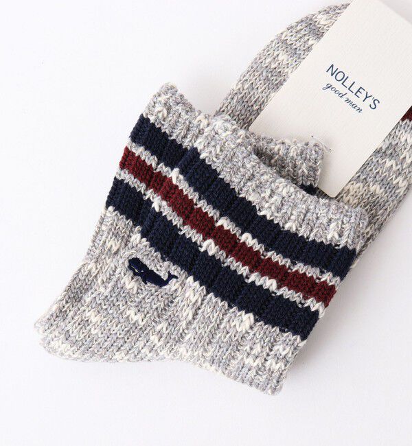 NOLLEY'S goodman「【ANONYMOUSISM/ アノニマスイズム】別注クジラクォーターラインソックス」|ソックス|