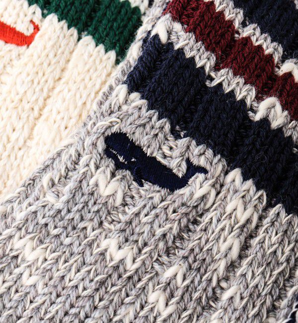 NOLLEY'S goodman「【ANONYMOUSISM/ アノニマスイズム】別注クジラクォーターラインソックス」|ソックス|