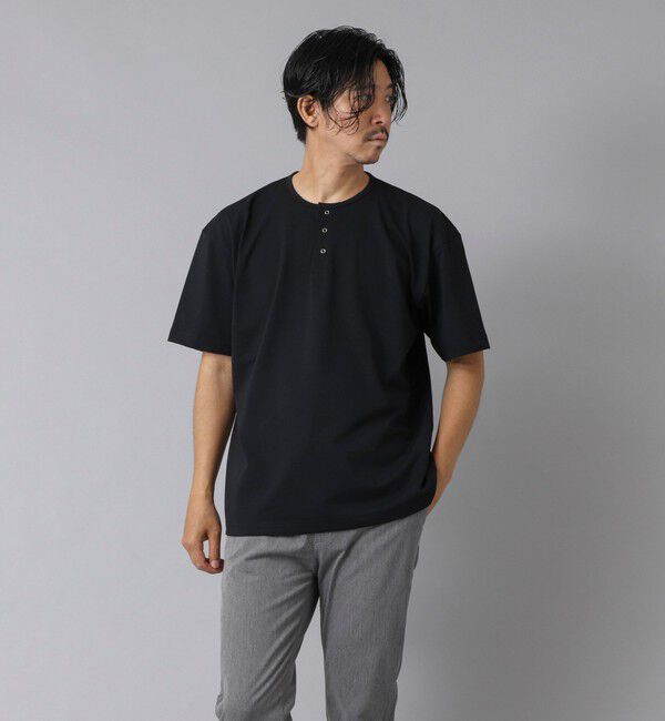 NOLLEY'S goodman「【ACTIVE SECT】《限定展開》UVカット ヘンリーネックTシャツ 25SS」|Tシャツ・カットソー|