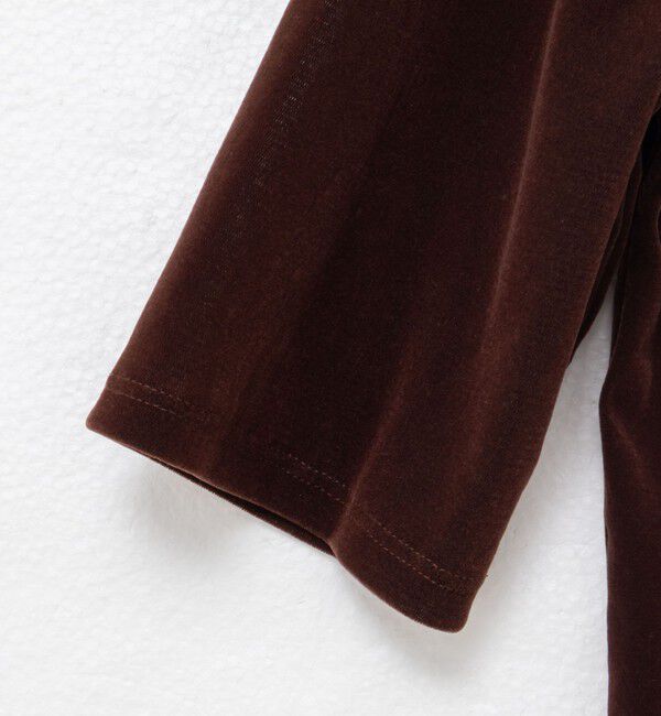 MAQWEL「【MAQWEL/マクウェル】ウォッシャブルベロア半袖シャツ」|シャツ・ブラウス|