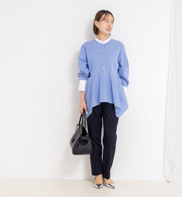 NOLLEY'S sophi「《セットアップ対応》ウォッシャブルウール調テーパードパンツ」|その他|