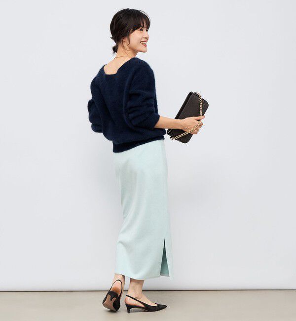 NOLLEY'S sophi「ウォッシャブルスエードダンボールタイトスカート」|タイト|