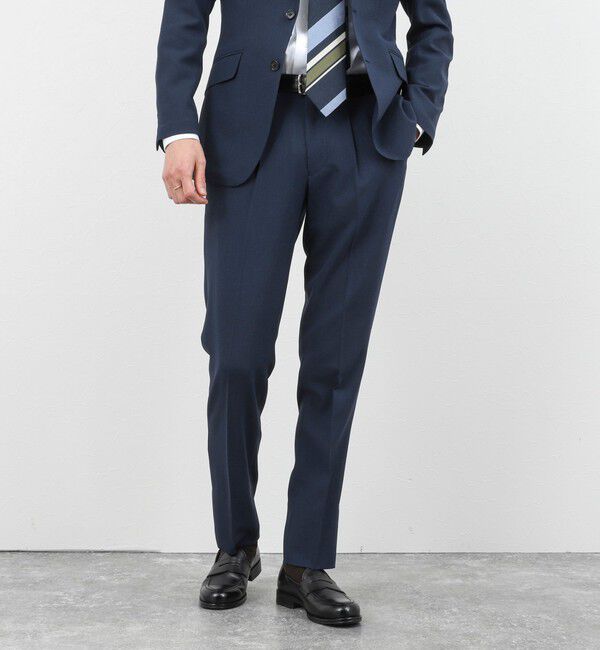 NOLLEY'S goodman「《ビジカジ/セットアップ対応》TRABEST PT トラベスト スラックスパンツ 26SS」|スラックス|ネイビー