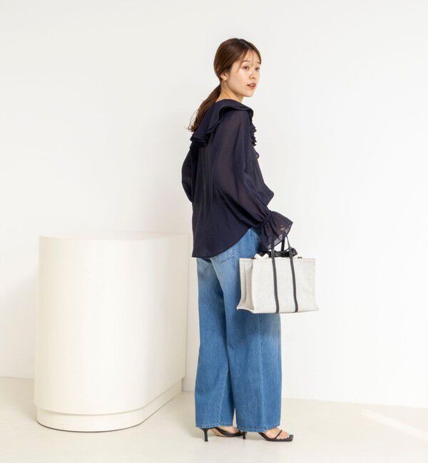 NOLLEY'S「ウォッシャブルラッフルカラーブラウス」|シャツ・ブラウス|