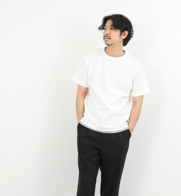 NOLLEY'S goodman「ケーブルニットダブルカラーTee 26SS」|Tシャツ・カットソー|