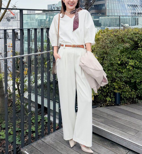 NOLLEY'S「【WEB限定】ウォッシャブルハートネックカットソー」|Tシャツ・カットソー|