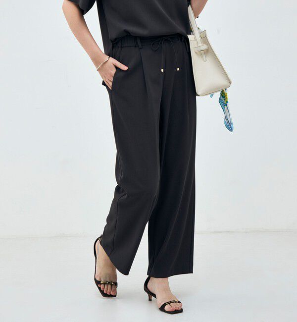 NOLLEY'S「《セットアップ対応》ウォッシャブルイージーツイルセミワイドパンツ」|その他|