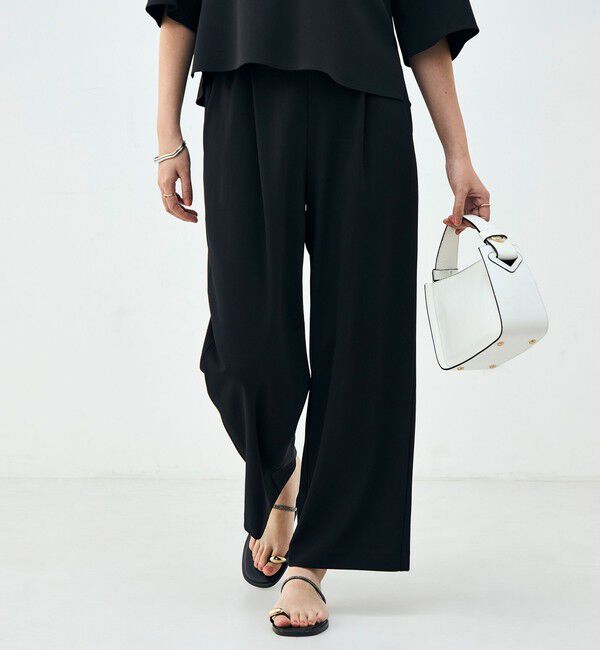 NOLLEY'S「《セットアップ対応》ウォッシャブルイージーツイルセミワイドパンツ」|その他|