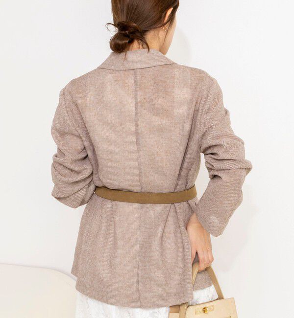 NOLLEY'S「ウォッシャブルカラミオーバージャケット」|テーラードジャケット|
