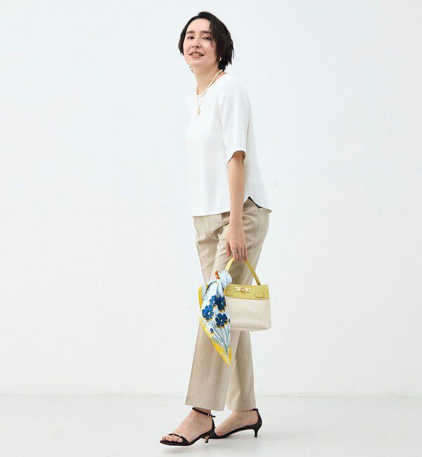 NOLLEY'S sophi「《セットアップ対応》ウォッシャブルブリーザブルシャンブレーセミワイドパンツ」|その他|