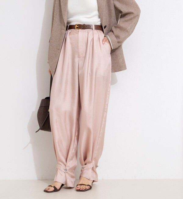 NOLLEY'S「【一部店舗＆WEB限定カラー】ウォッシャブル高機能サテン裾タブ付きパンツ」|その他|
