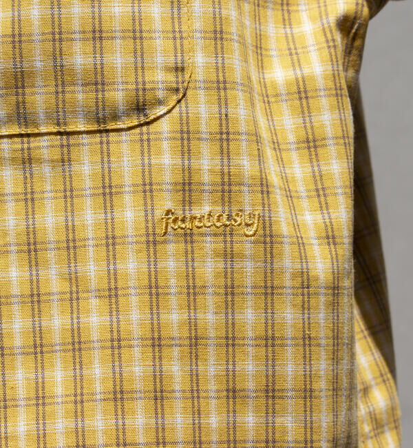 GLOSTER「【GLOSTER/グロスター】チェック半袖シャツ ボタンダウン ワンポイントロゴ刺繍入り」|シャツ・ブラウス|