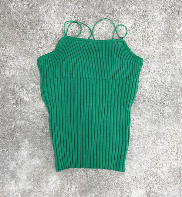 fredy emue「バッククロスカップ付きニットキャミ」|キャミソール|