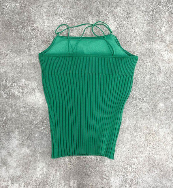 fredy emue「バッククロスカップ付きニットキャミ」|キャミソール|