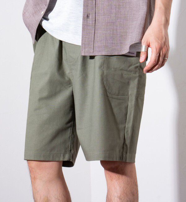GLOSTER「【GLOSTER/グロスター】BEACH PANTS SHORTS イージーショーツ」|その他|オリーブ