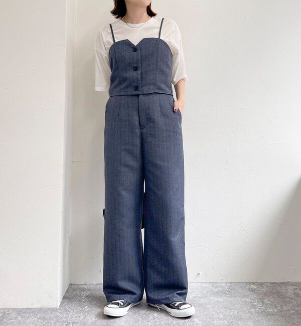 fredy emue「ヘリンボーンキャミビスチェ」|キャミソール|