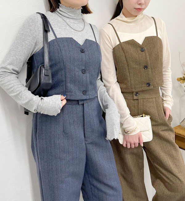 fredy emue「ヘリンボーンキャミビスチェ」|キャミソール|