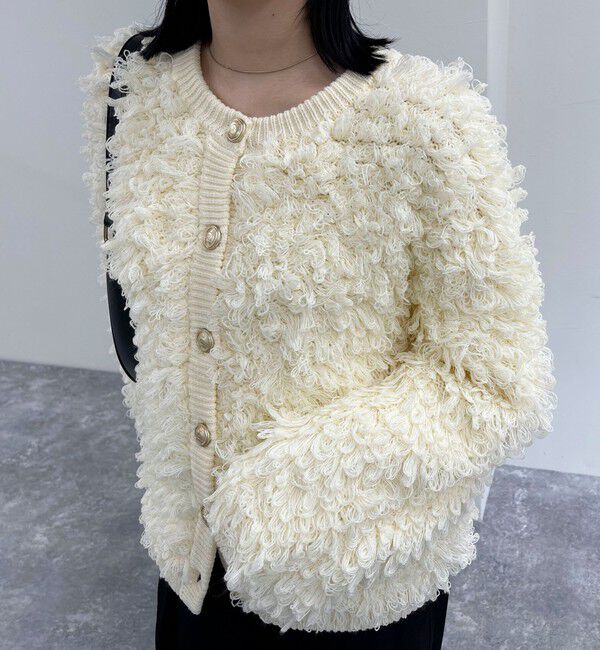 fredy emue「ニットフリンジカーディガン」|カーディガン|