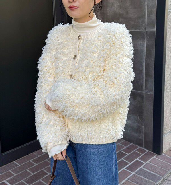 fredy emue「ニットフリンジカーディガン」|カーディガン|