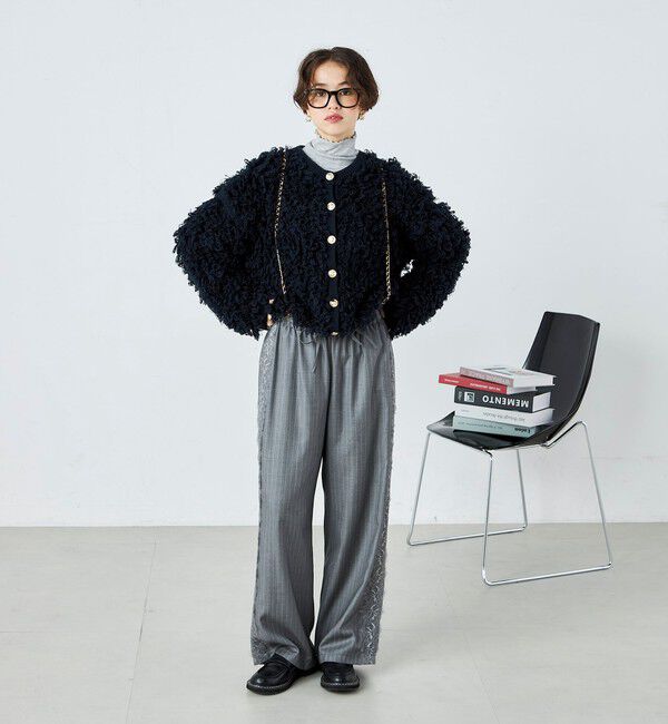 fredy emue「ニットフリンジカーディガン」|カーディガン|