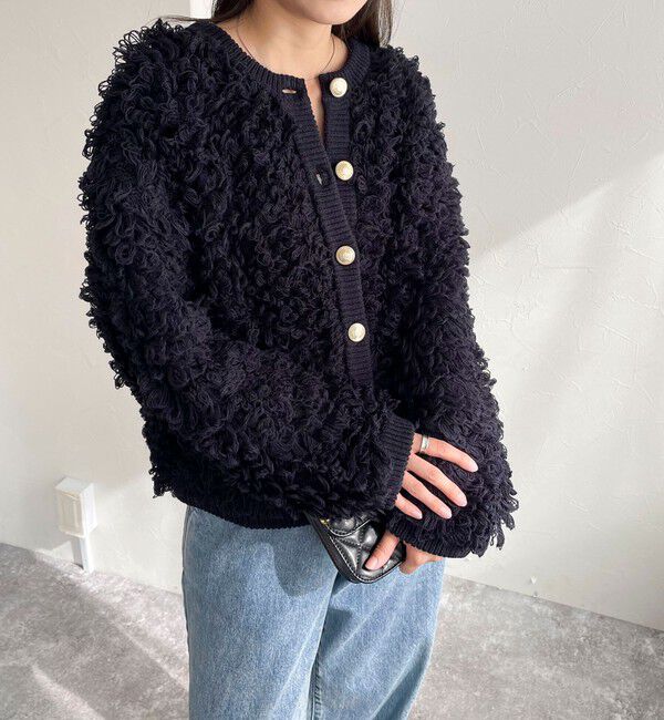 fredy emue「ニットフリンジカーディガン」|カーディガン|