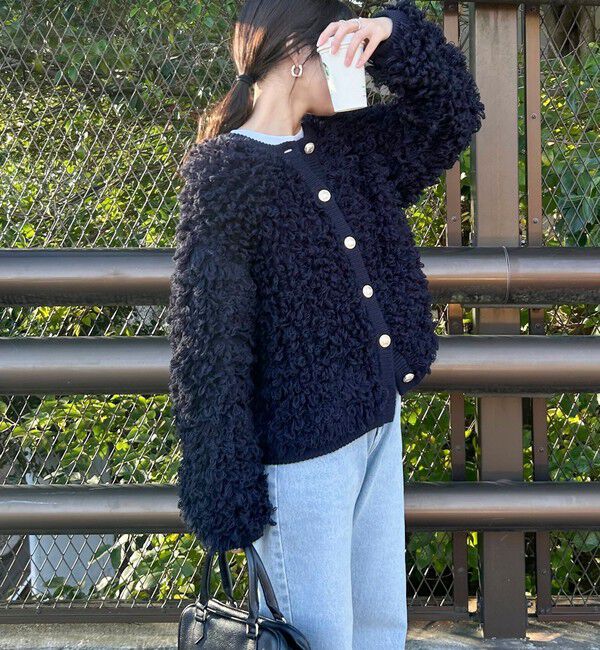 fredy emue「ニットフリンジカーディガン」|カーディガン|