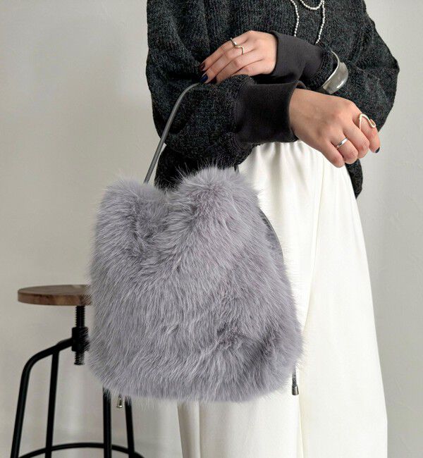 fredy emue「エコファースクエアワンショルバック」|ハンドバッグ|