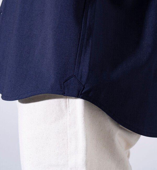 GLOSTER「【GLOSTER/グロスター】COOLMAX ポリトロ パラシュートボタン 七分袖レギュラーシャツ」|シャツ・ブラウス|