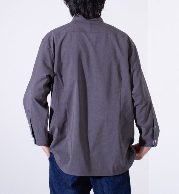 GLOSTER「【GLOSTER/グロスター】COOLMAX ポリトロ パラシュートボタン 七分袖レギュラーシャツ」|シャツ・ブラウス|